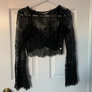 Guess lace crop top
